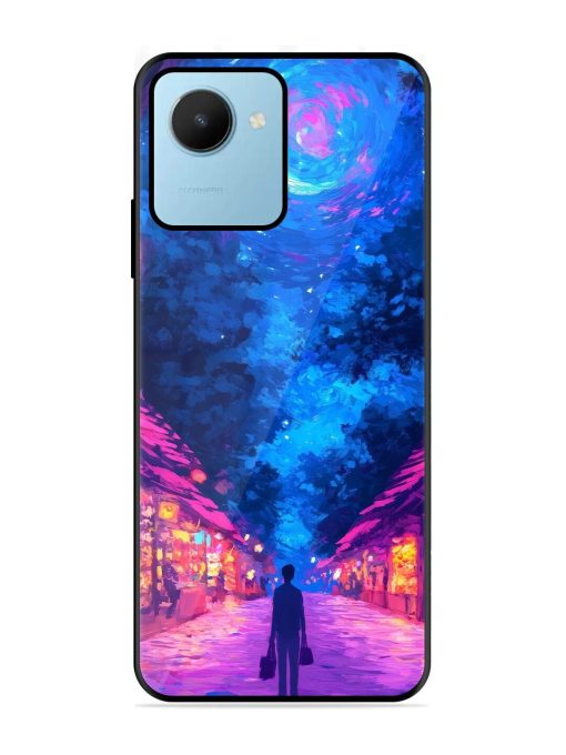 Neon Nightscape Glossy Soft Edge Case for Realme C30S Chachhi