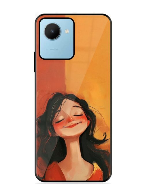 Neon Girl Glossy Soft Edge Case for Realme C30S Chachhi