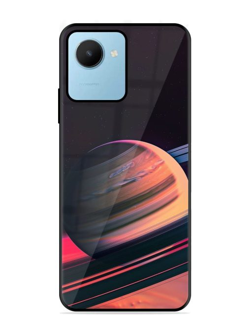 Neon Saturn Glossy Soft Edge Case for Realme C30S Chachhi