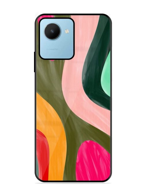 Wavy Wonderland Glossy Soft Edge Case for Realme C30S Chachhi