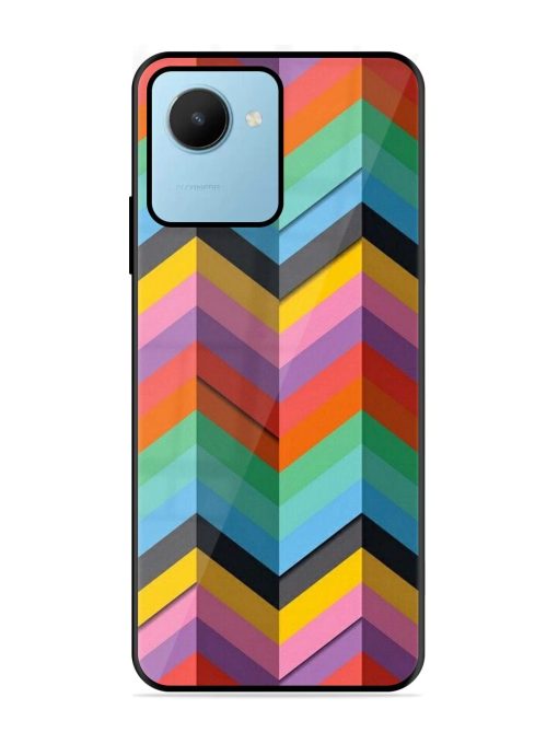 Colorful Zigzag Glossy Soft Edge Case for Realme C30S Chachhi