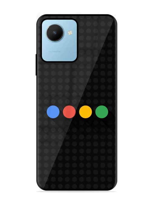 Google Dots Glossy Soft Edge Case for Realme C30S Chachhi