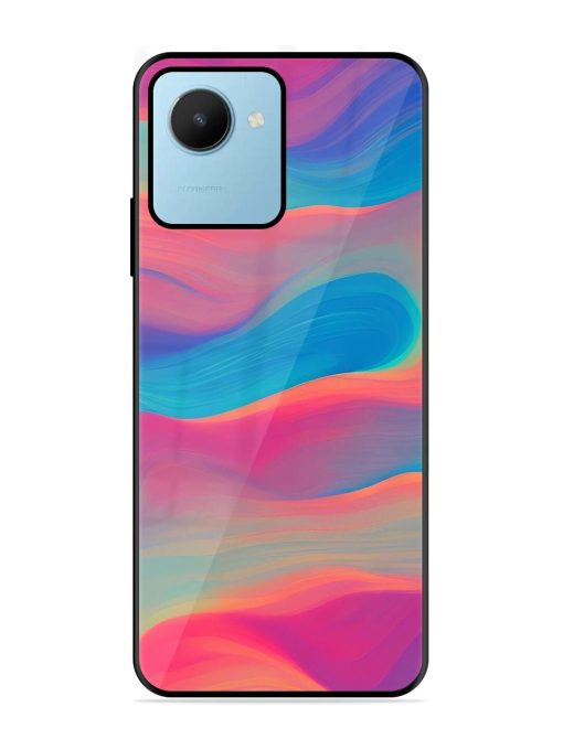 Wavy Wonder Glossy Soft Edge Case for Realme C30S Chachhi