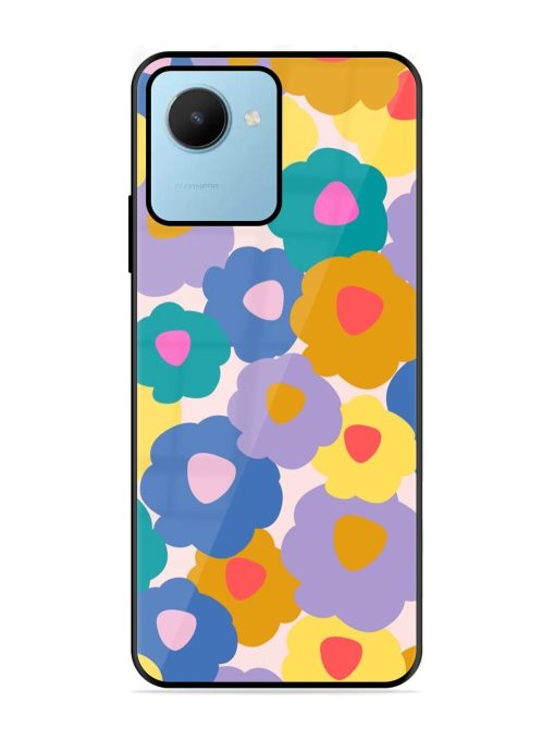 Flower Power Glossy Soft Edge Case for Realme C30S Chachhi