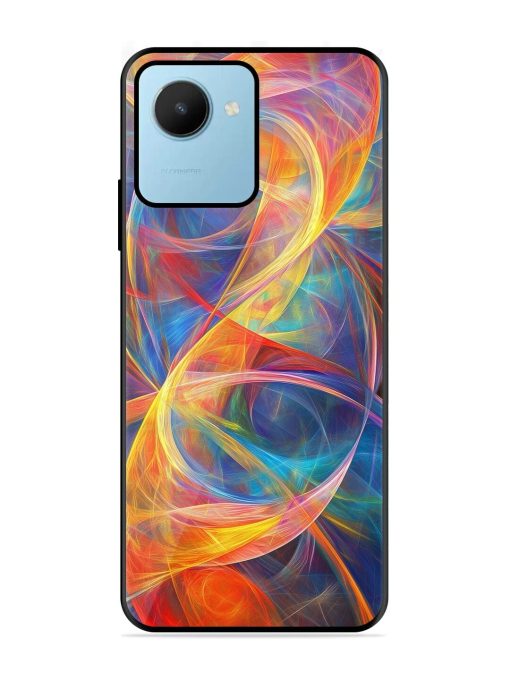 Cosmic Currents Glossy Soft Edge Case for Realme C30S Chachhi