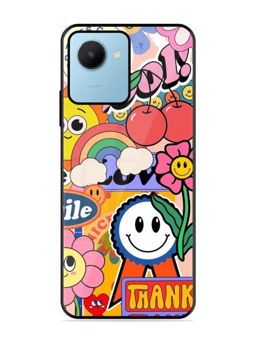 Good Times Good Vibes Glossy Soft Edge Case for Realme C30S Chachhi