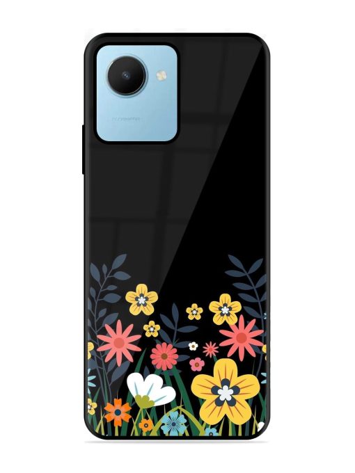 Floral Night Sky Glossy Soft Edge Case for Realme C30S