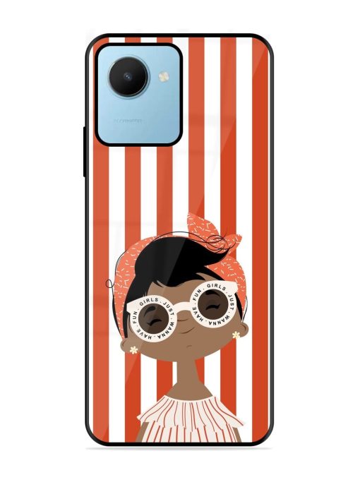 Girls Just Wanna Have Fun Glossy Soft Edge Case for Realme C30S Chachhi