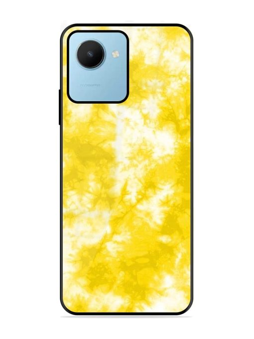 Golden Tie-Dye Twirl Glossy Soft Edge Case for Realme C30S