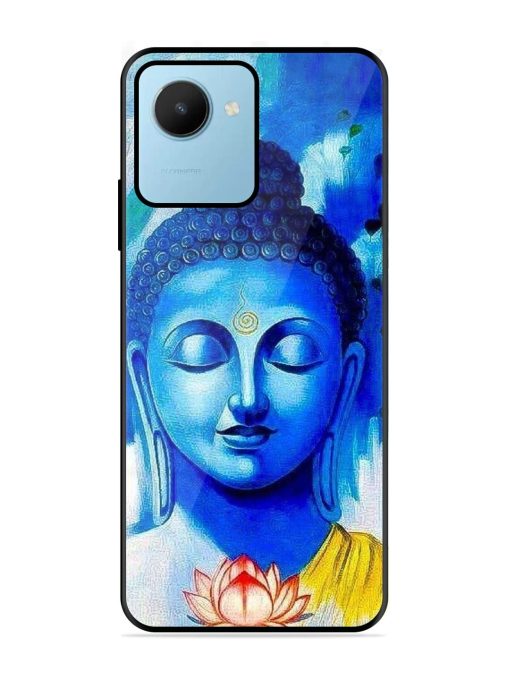 Serene Buddha With Lotus Glossy Soft Edge Case for Realme C30S Chachhi