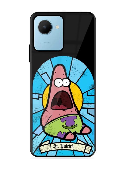 St. Patrick'S Day Stained Glass Patrick Star Glossy Soft Edge Case for Realme C30S Chachhi