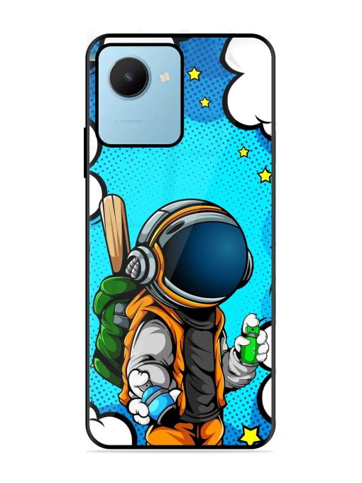 Space Graffiti Artist Glossy Soft Edge Case for Realme C30S Chachhi