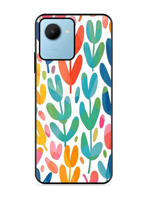 Rainbow Of Blooms Glossy Soft Edge Case for Realme C30S Chachhi