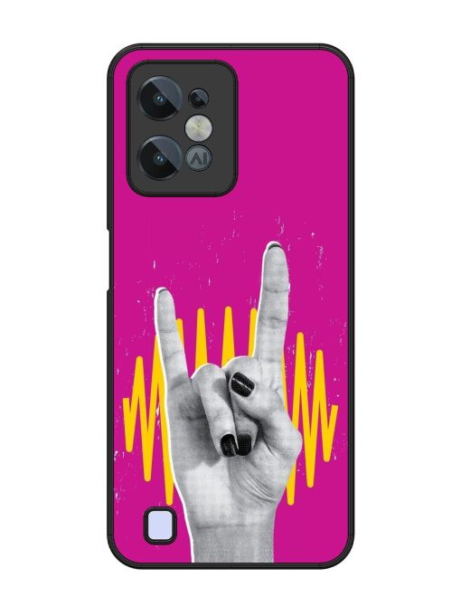 Rock Hand Glossy Soft Edge Case for Realme C31 Chachhi