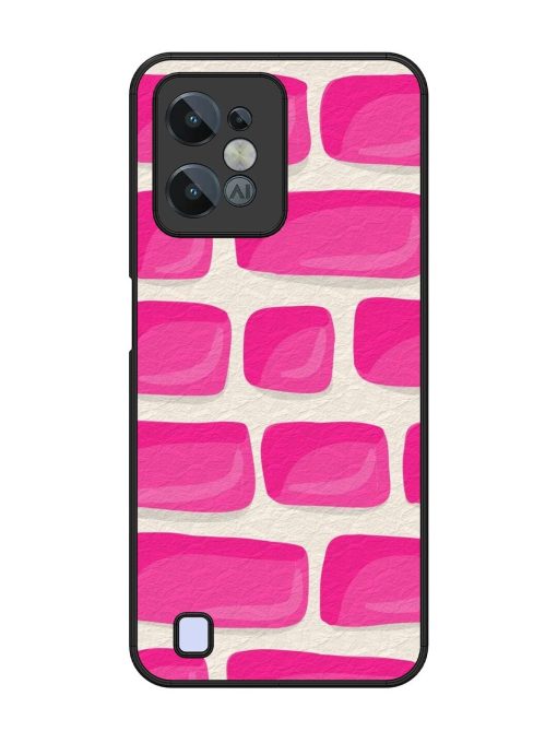 Pink Brick Wall Glossy Soft Edge Case for Realme C31 Chachhi