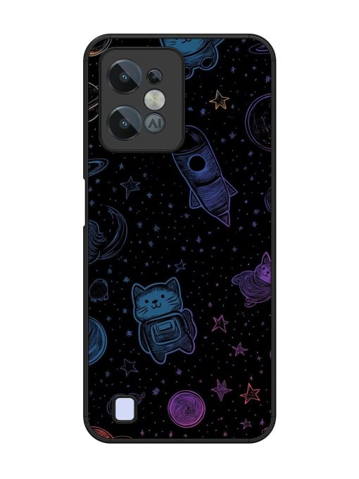 Cosmic Cat Chaos Glossy Soft Edge Case for Realme C31 Chachhi