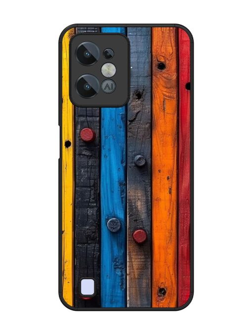 Rainbow Plank Glossy Soft Edge Case for Realme C31 Chachhi