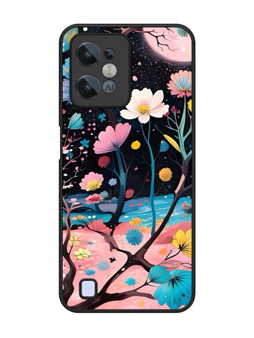 Cosmic Bloom Glossy Soft Edge Case for Realme C31 Chachhi