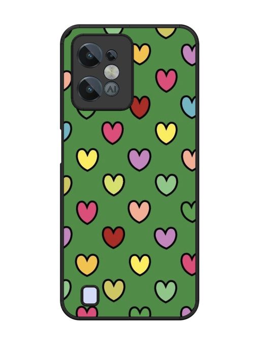 Rainbow Heart Parade Glossy Soft Edge Case for Realme C31 Chachhi