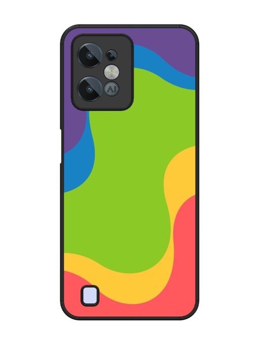 Wavy Rainbow Wonderland Glossy Soft Edge Case for Realme C31 Chachhi