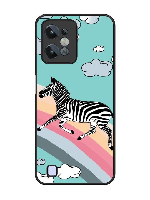 Zebra On A Rainbow Glossy Soft Edge Case for Realme C31 Chachhi