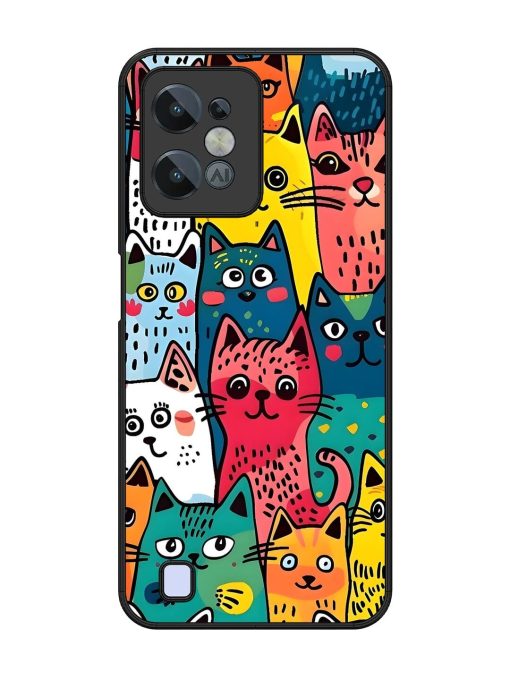 Feline Frenzy Glossy Soft Edge Case for Realme C31 Chachhi