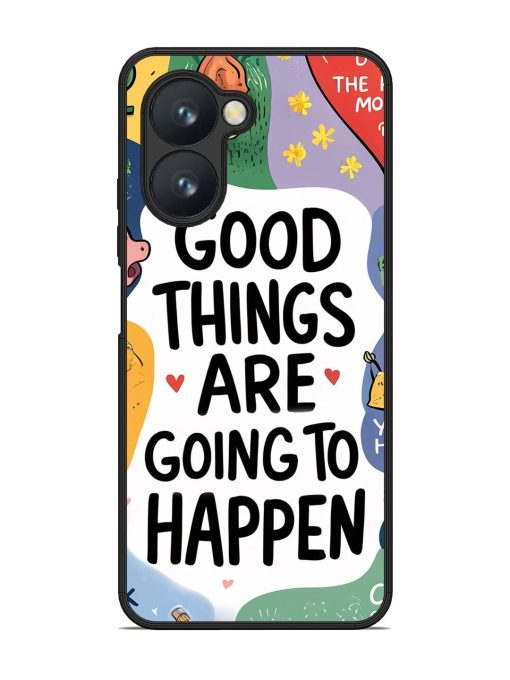 Uplifting Scribbles Glossy Soft Edge Case for Realme C33 Chachhi