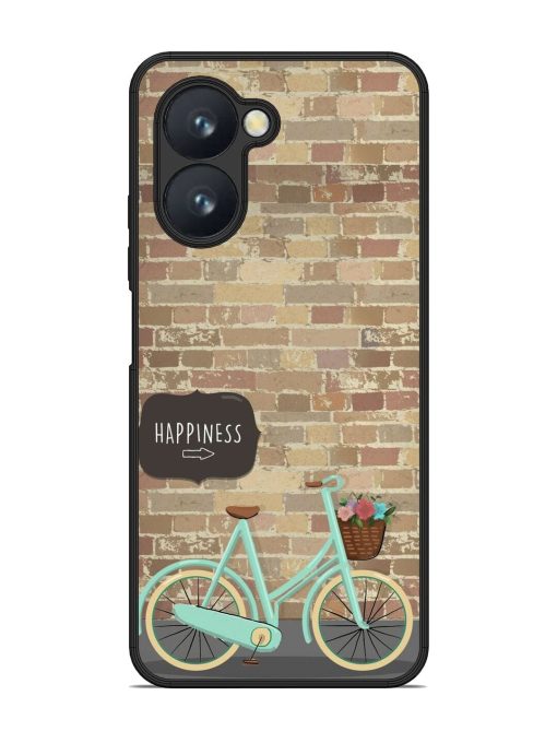 Pedaling Towards Happiness Glossy Soft Edge Case for Realme C33 Chachhi