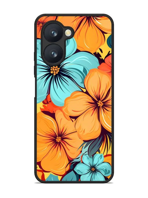 Tropical Bloom Glossy Soft Edge Case for Realme C33 Chachhi