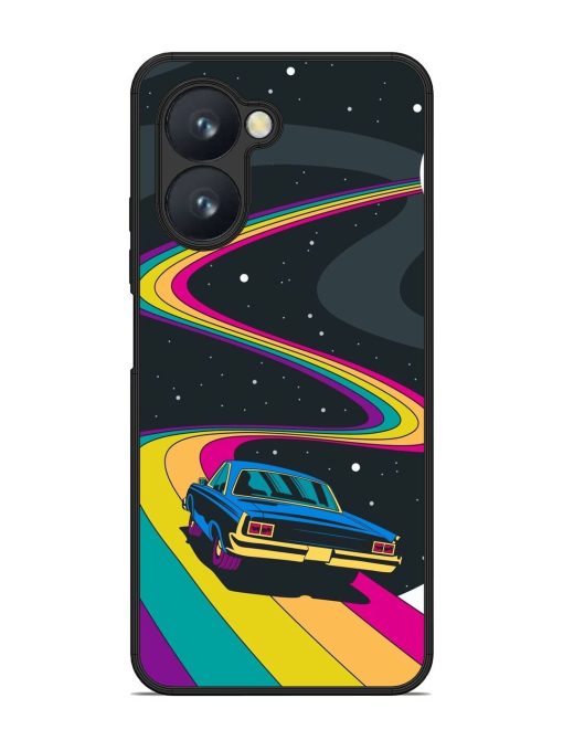 Rainbow Road Glossy Soft Edge Case for Realme C33 Chachhi