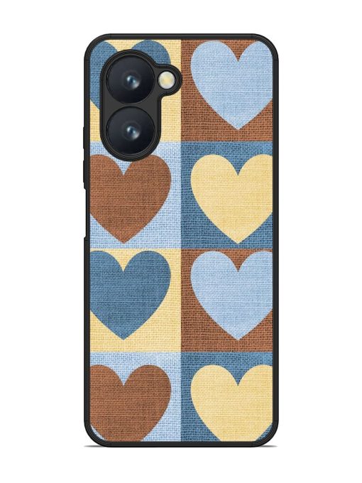 Hearts On Canvas Glossy Soft Edge Case for Realme C33