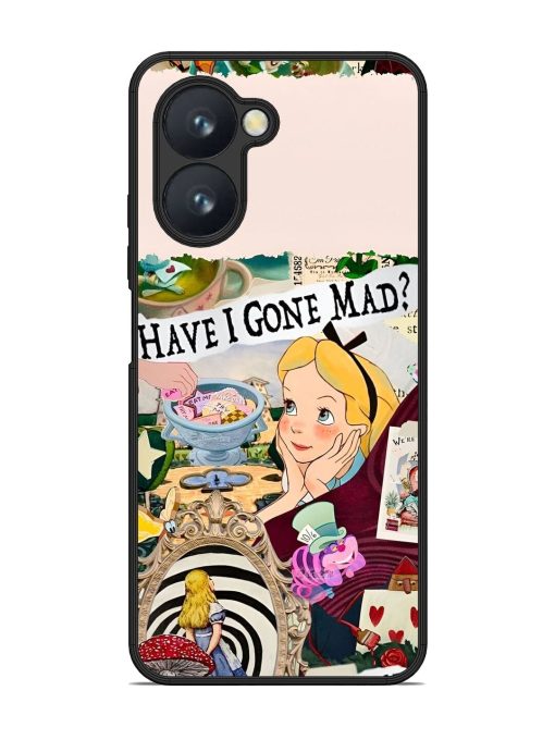 Mad Hatter'S Collage Glossy Soft Edge Case for Realme C33 Chachhi