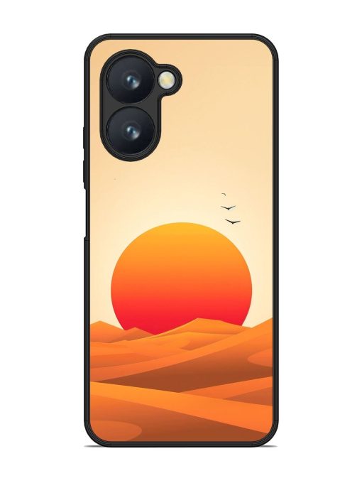 Desert Sunset Glossy Soft Edge Case for Realme C33 Chachhi