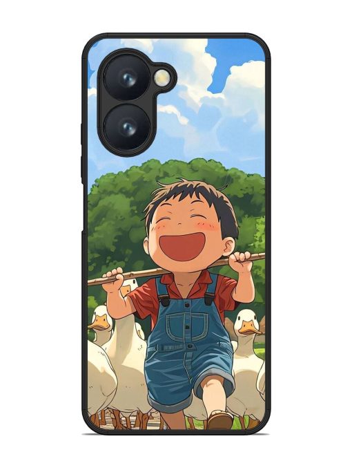 Duck Parade Glossy Soft Edge Case for Realme C33 Chachhi