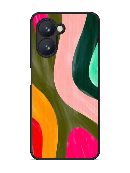 Wavy Wonder Glossy Soft Edge Case for Realme C33 Chachhi