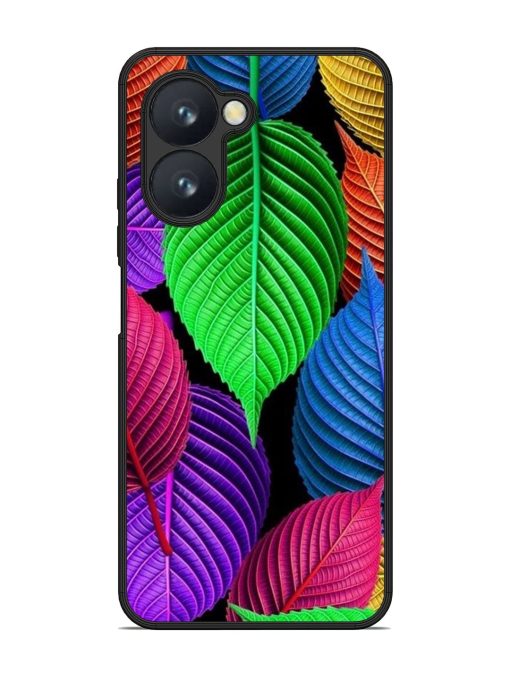 Rainbow Leaf Symphony Glossy Soft Edge Case for Realme C33 Chachhi