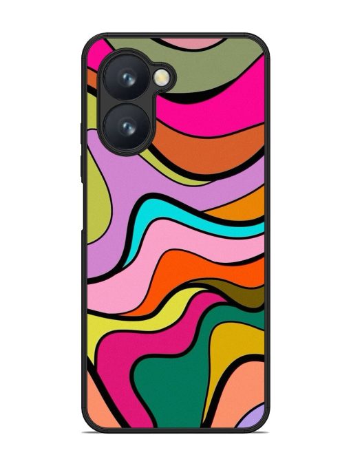 Wavy Wonder Glossy Soft Edge Case for Realme C33 Chachhi