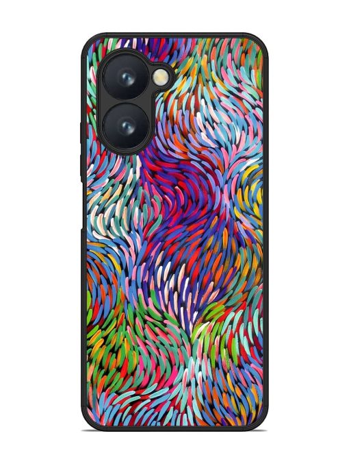 Vibrant Waves Glossy Soft Edge Case for Realme C33 Chachhi