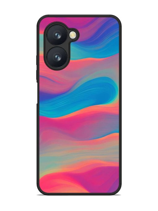 Wavy Wonder Glossy Soft Edge Case for Realme C33 Chachhi