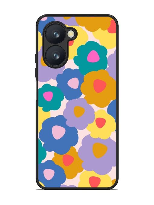 Flower Power Glossy Soft Edge Case for Realme C33 Chachhi