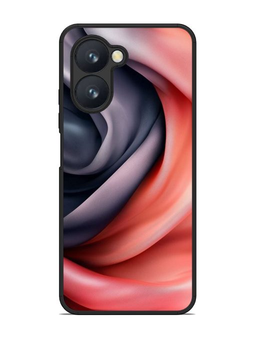 Swirling Silk Glossy Soft Edge Case for Realme C33 Chachhi