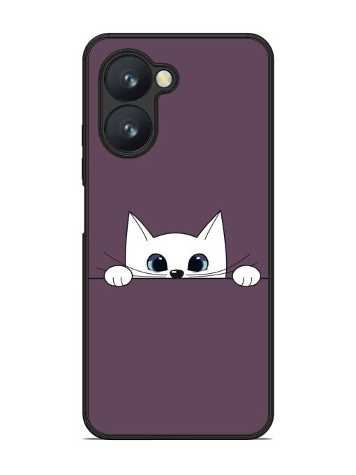 Peek-A-Boo Kitty Glossy Soft Edge Case for Realme C33 Chachhi