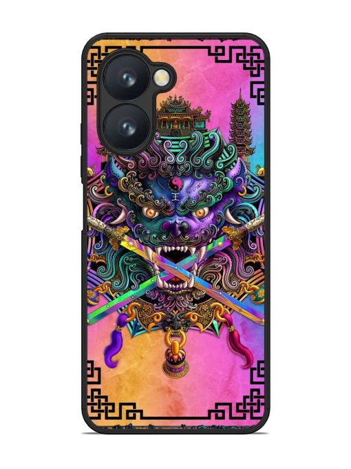 Psychedelic Fu Dog Tapestry Glossy Soft Edge Case for Realme C33 Chachhi