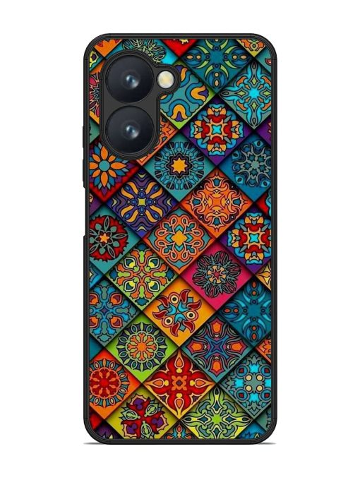 Patchwork Mandala Mosaic Glossy Soft Edge Case for Realme C33 Chachhi