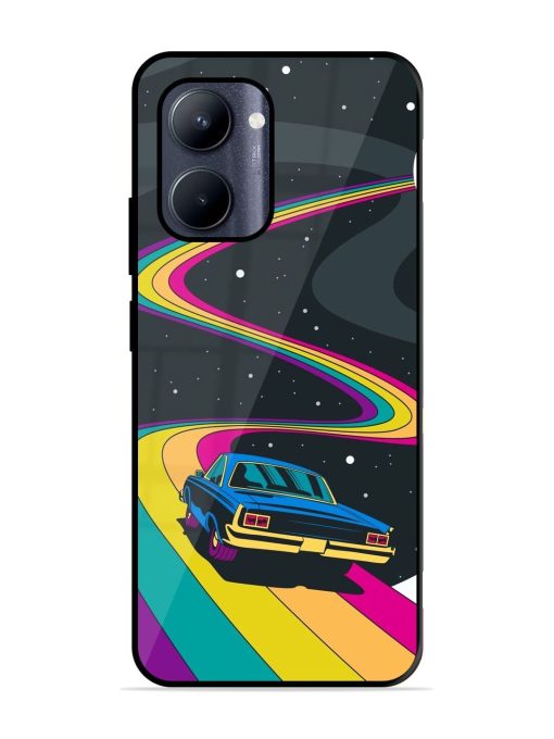 Rainbow Road Glossy Soft Edge Case for Realme C33 (2023) Chachhi