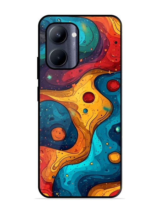 Cosmic Swirl Glossy Soft Edge Case for Realme C33 (2023)