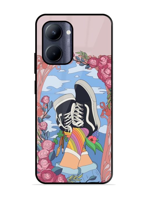 Floral Fantasy Glossy Soft Edge Case for Realme C33 (2023) Chachhi