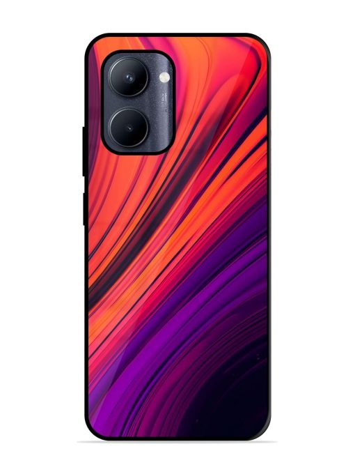 Crimson Curls Glossy Soft Edge Case for Realme C33 (2023)