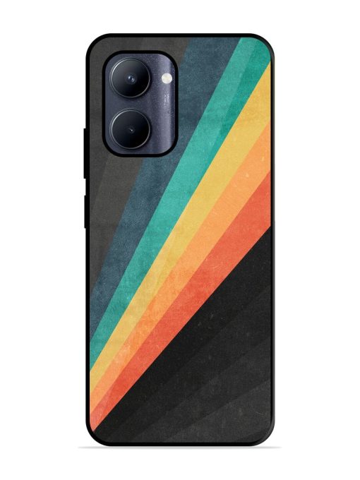 Retro Spectrum Glossy Soft Edge Case for Realme C33 (2023) Chachhi