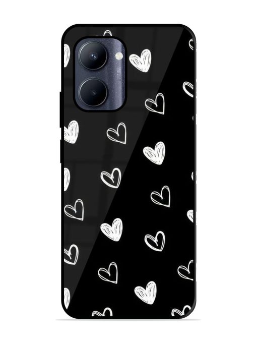 Scattered Hearts Glossy Soft Edge Case for Realme C33 (2023) Chachhi